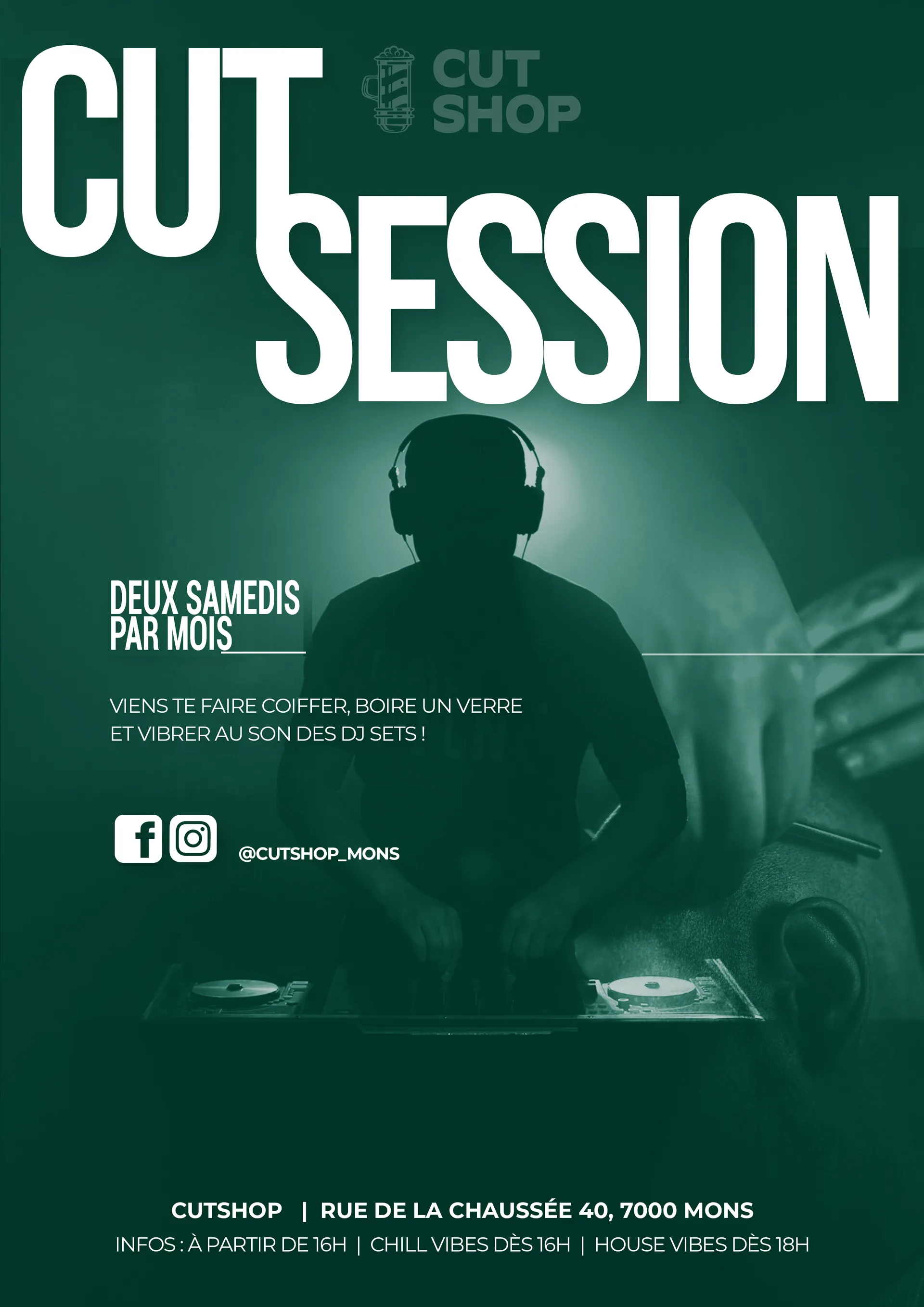 CutSession — Affiche officielle